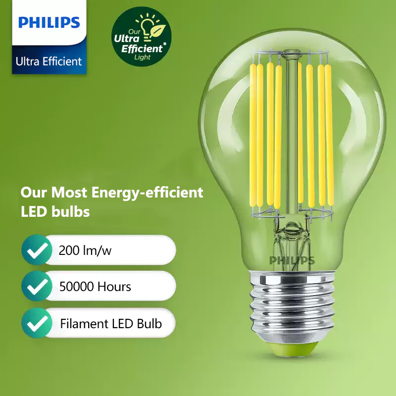 PHILIPS Ultra Efficient LED Fi - Philips Bulb Led Classic ulasan dan harga