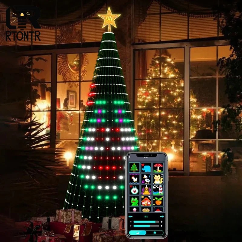 Christmas Star Tree Lights RGB - Lighting Decoration Ideas ulasan dan harga