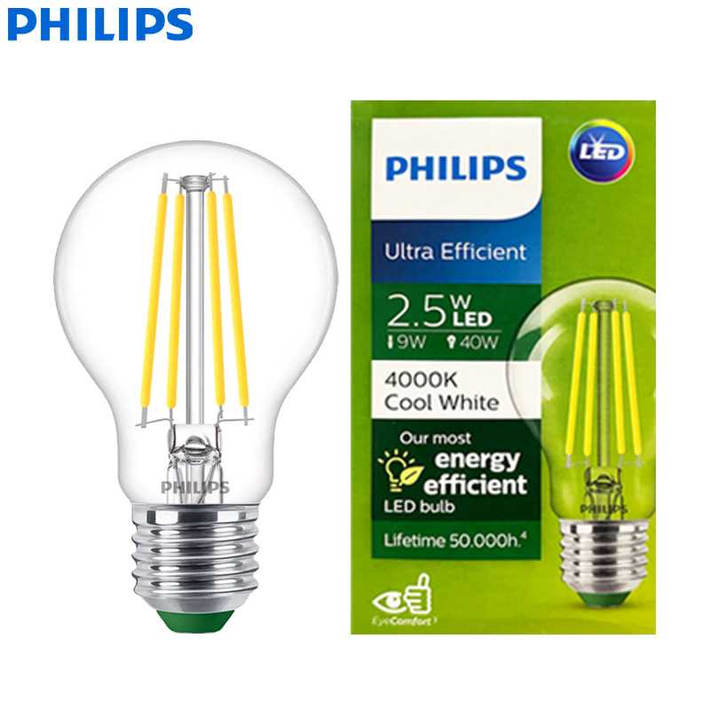 PHILIPS Ultra Efficient LED Fi - Philips Bulb Led Classic ulasan dan harga