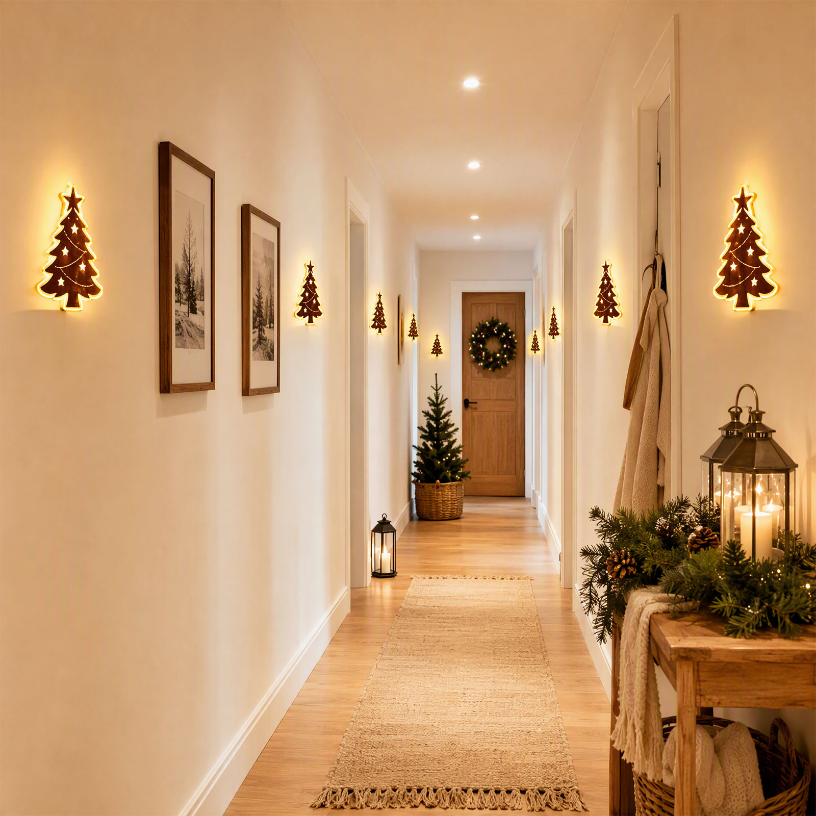 Santa Claus Reindeer Glowing 3 - Up Lighting Decor ulasan dan harga