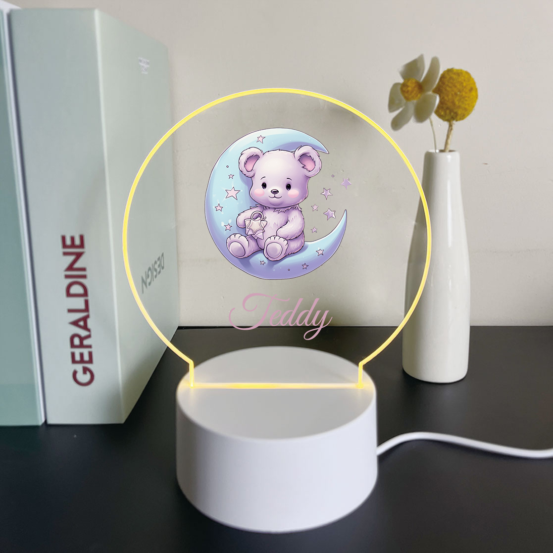 1pc Personalize Custom Moon be - Lighting Visual ulasan dan harga
