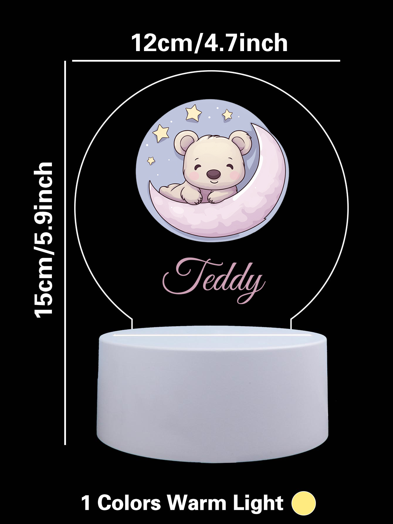 1pc Personalize Custom Moon be - Lighting Visual ulasan dan harga