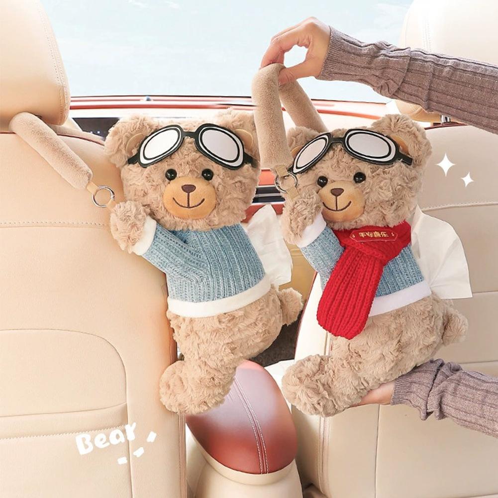 Cute Bear Car Tissue Box Holde - Lighting Mcqueen Bedroom Decor ulasan dan harga