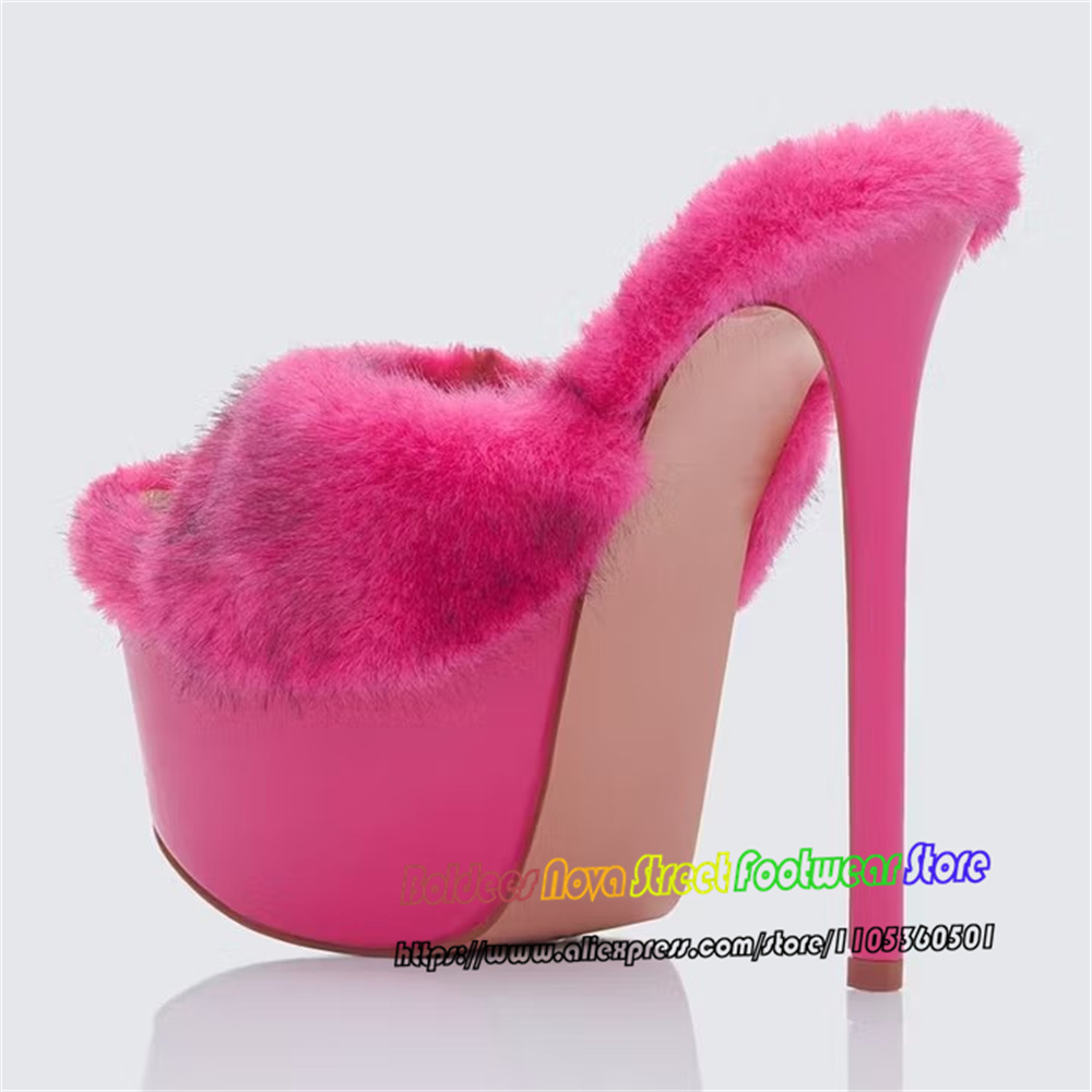 Trendy Hot Pink Open Toe Extre - Up Lighting Decor ulasan dan harga
