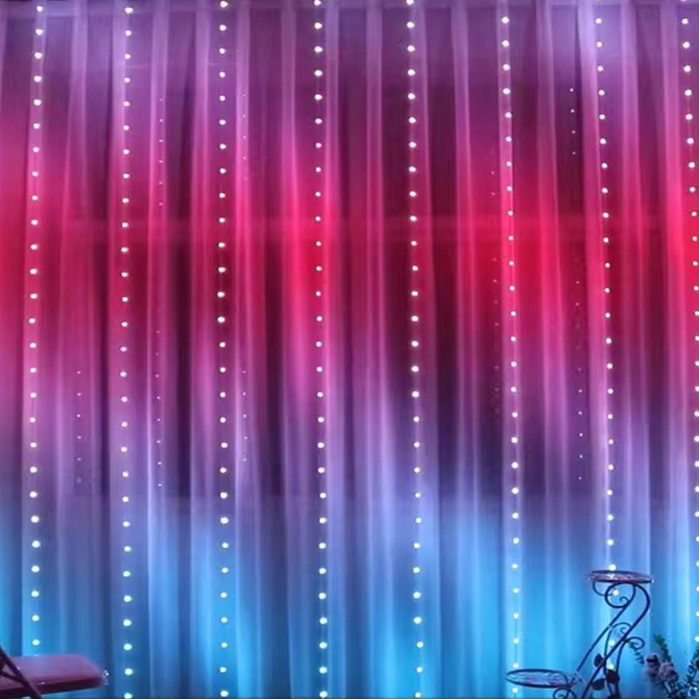 3M RGB Smart LED Curtain Light - Lighting Decoration Ideas ulasan dan harga